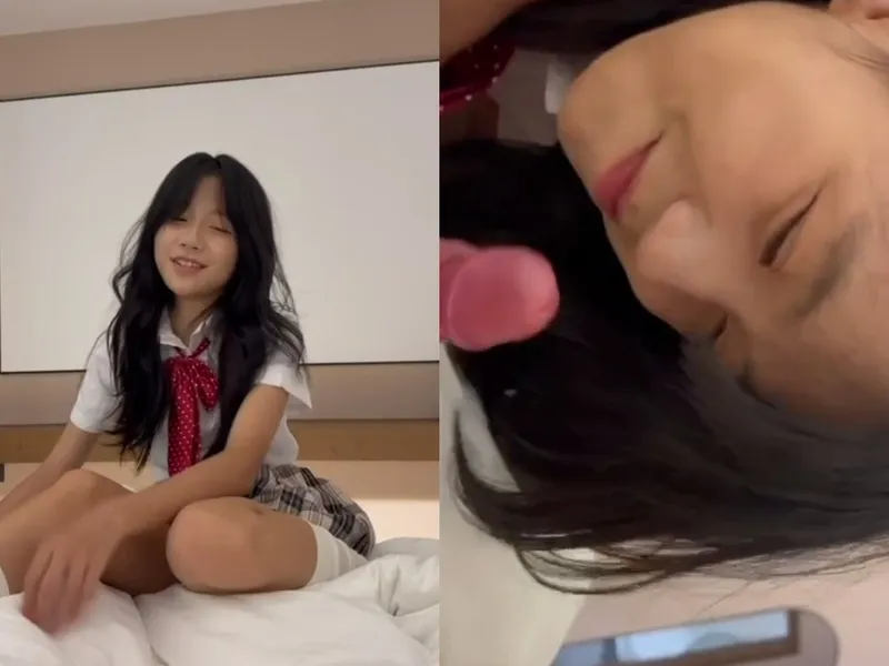 Em loli dễ thương liếm cặc biến em thành con em đĩ nứng lồn p1